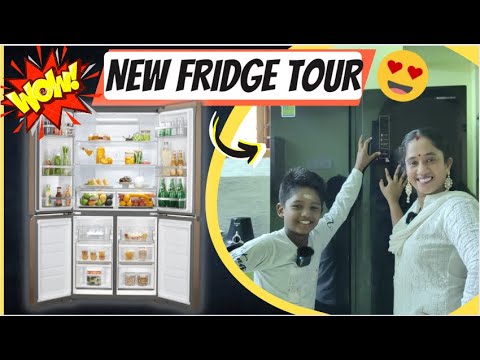 எங்க வீட்டு New Fridge Tour😍 | வாங்க பாக்கலாம் | LotusFamily👪