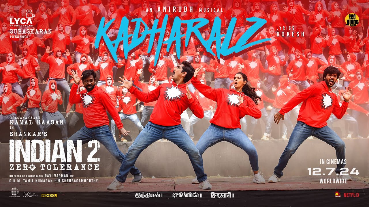 Indian 2 - Kadharalz Lyric Video | Kamal Haasan | Shankar | Anirudh | Subaskaran | Lyca