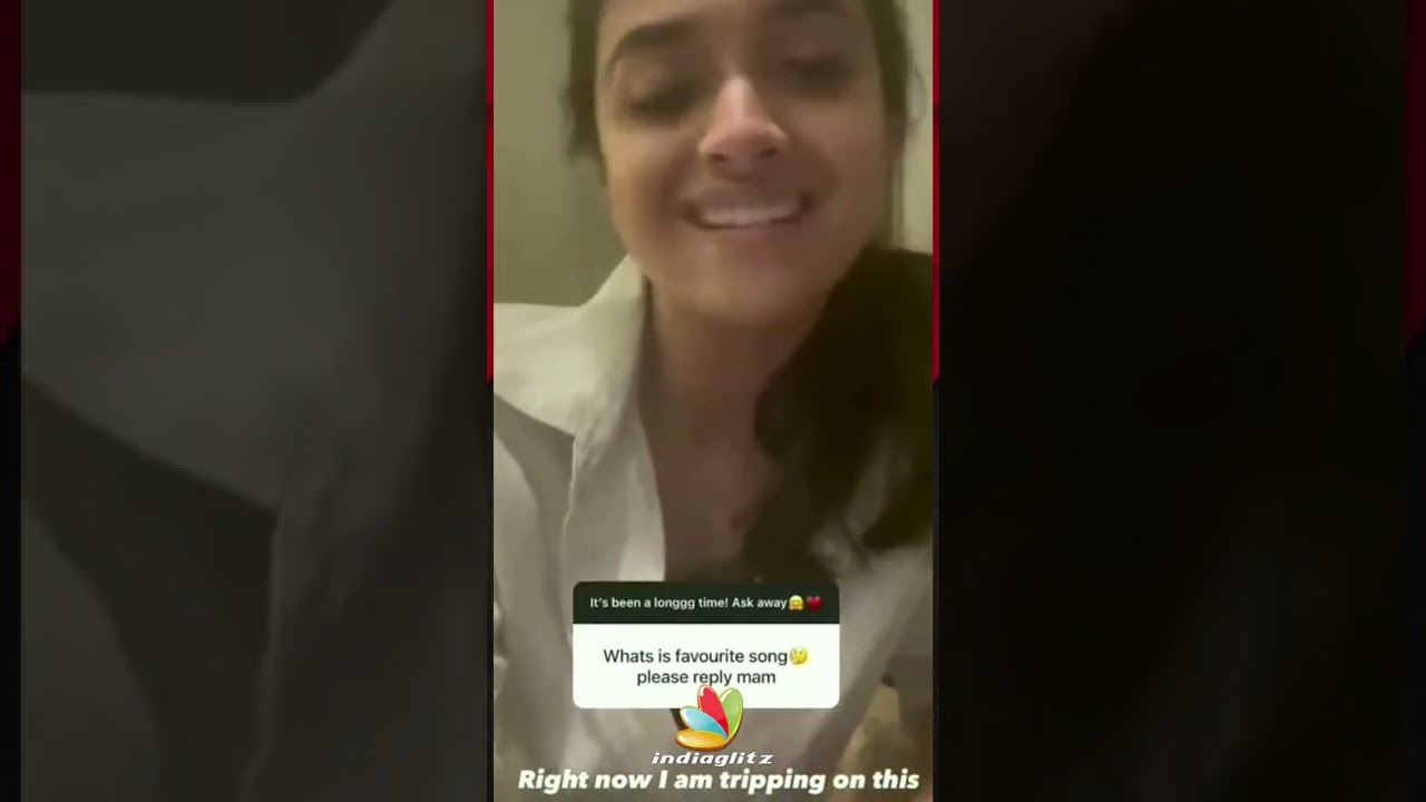 Keerthy Suresh Sings For Mahesh Babu 😍 - SVP #shorts