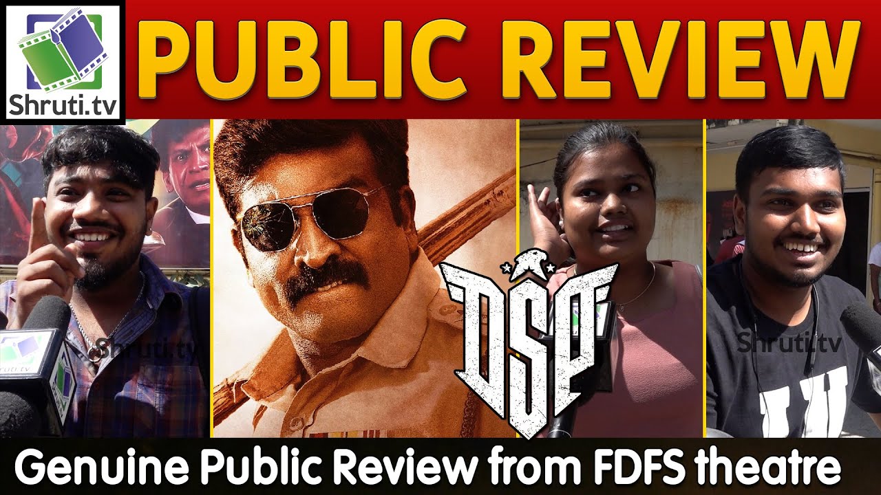 DSP Movie Public Review | Vijay Sethupathi | Ponram | DSP Review