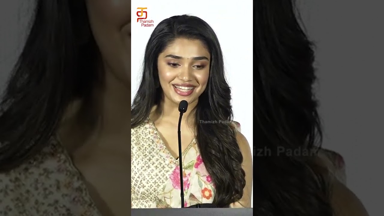 விசில் அடித்த Krithi Shetty 😍| Cute Speech In Tamil | Bullet Song Launch At Chennai | #YTShorts