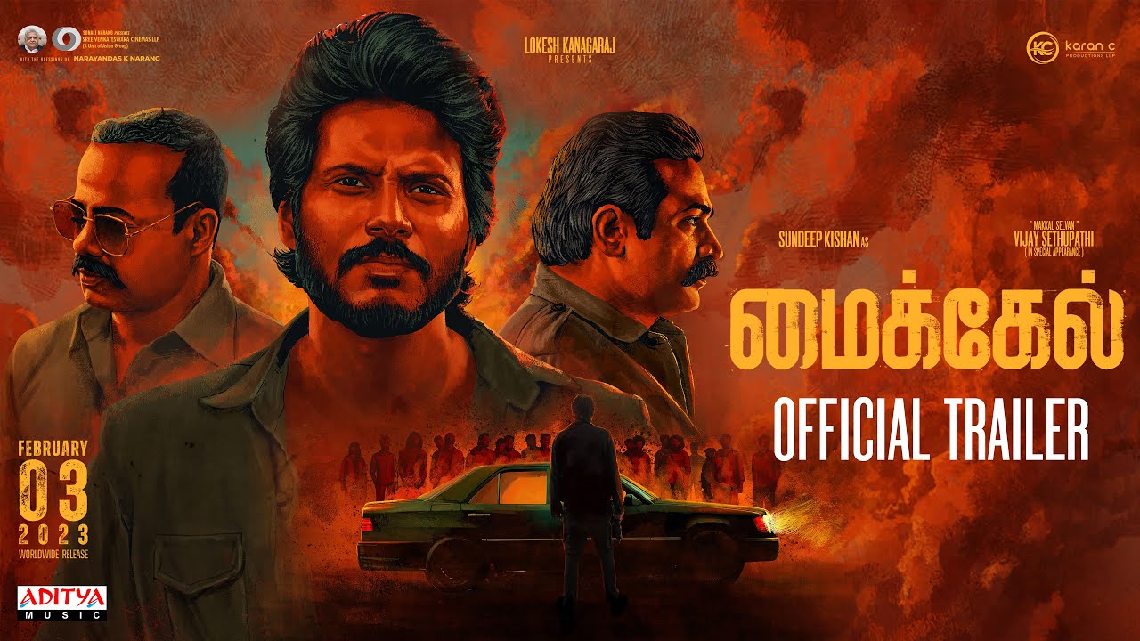 Michael - Official Trailer (Tamil) | Sundeep Kishan, Vijay Sethupathi | Ranjit Jeyakodi | Sam CS