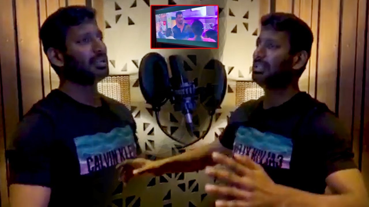 తెలుగు డబ్బింగ్ కోసం విశాల్ కష్టం చుడండి || Vishal Telugu Dubbing For Enemy Movie || NS