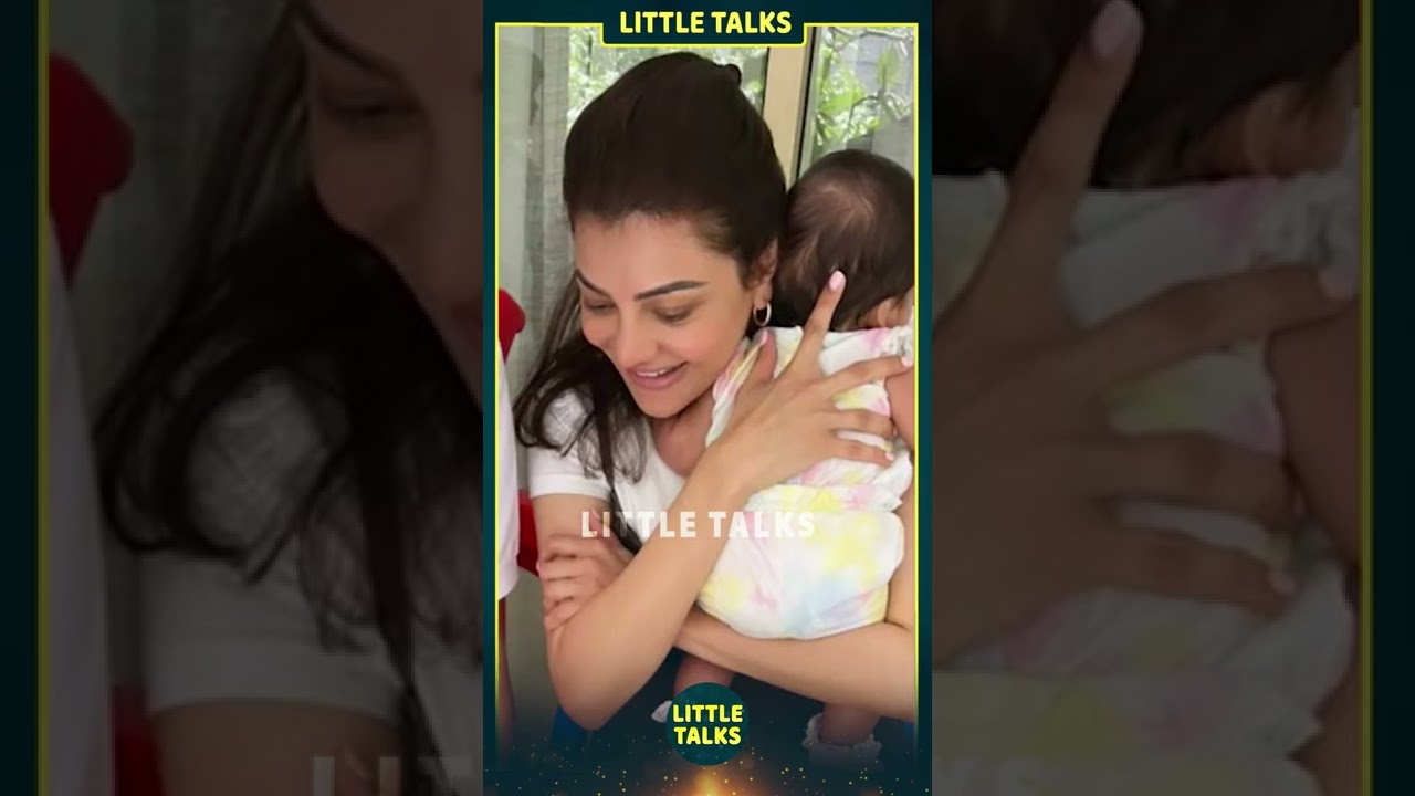 மகனுக்கு உதட்டில் அழகா Kiss கொடுக்கப்போன Kajal Aggarwal 😍 | #shorts