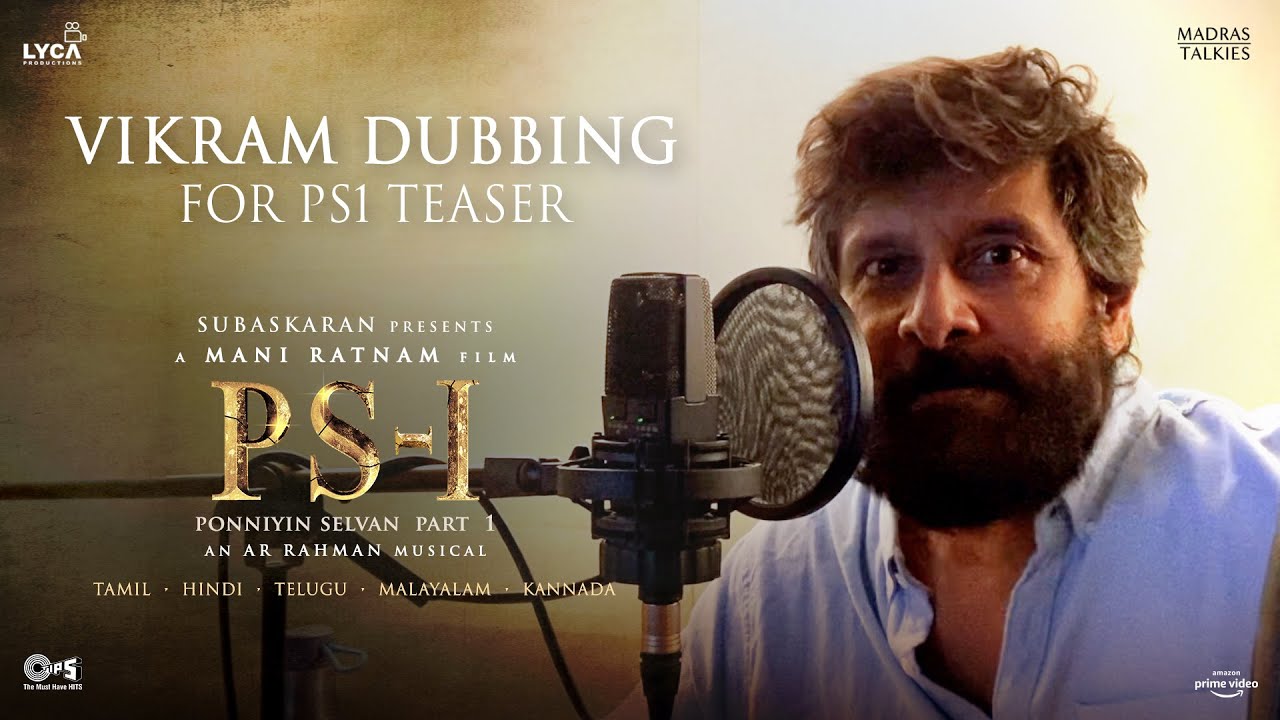 Chiyaan Vikram Dubbing - PS1 Teaser | BTS | Mani Ratnam | AR Rahman | Subaskaran | Madras Talkies