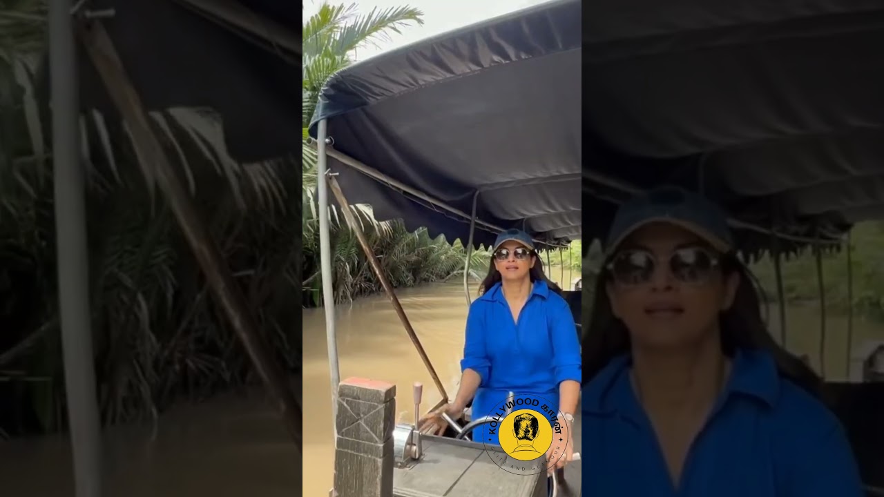 Actress Nadiya Boat Ride #nadiya #nadhiyasongs #actress #kollywood