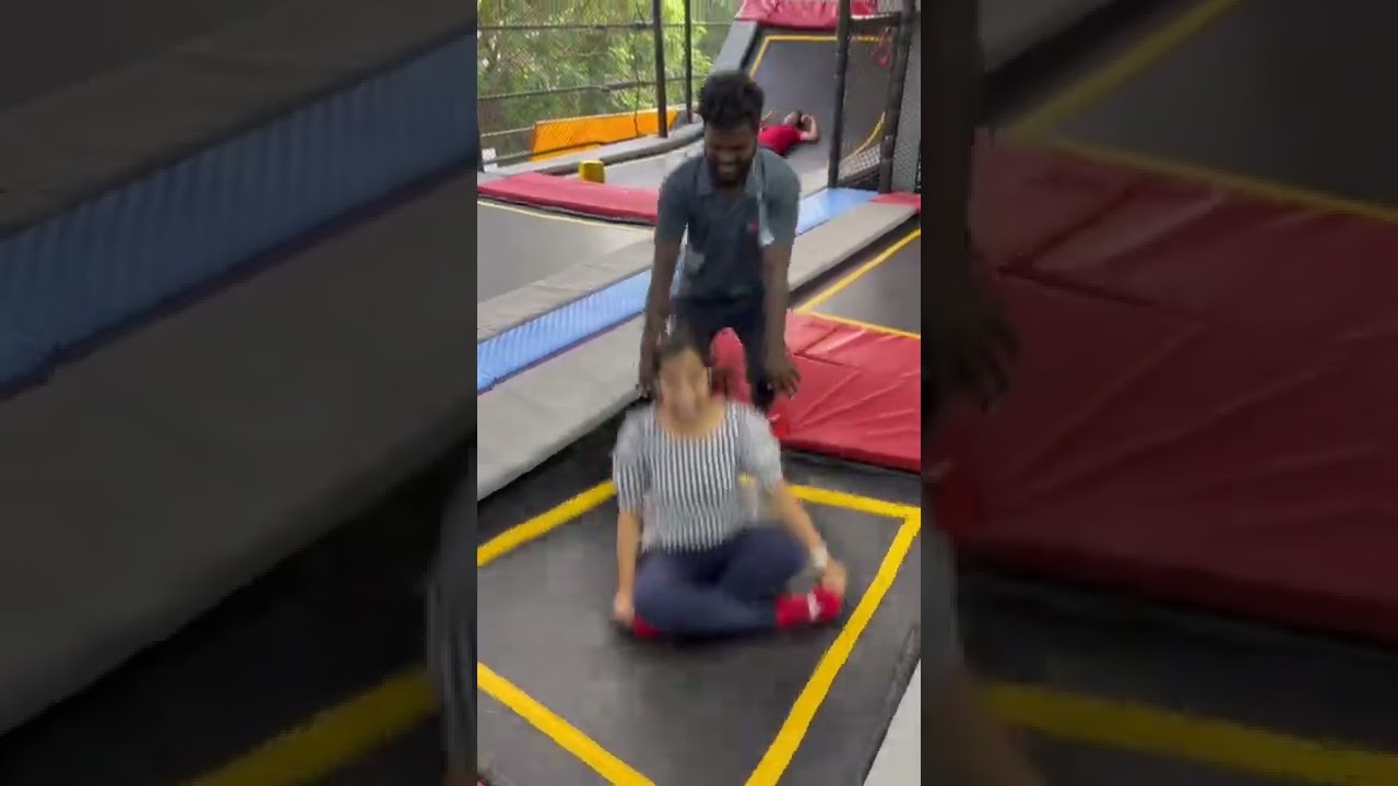 Trampoline fun! 😍 | #Shorts #Sivaangi
