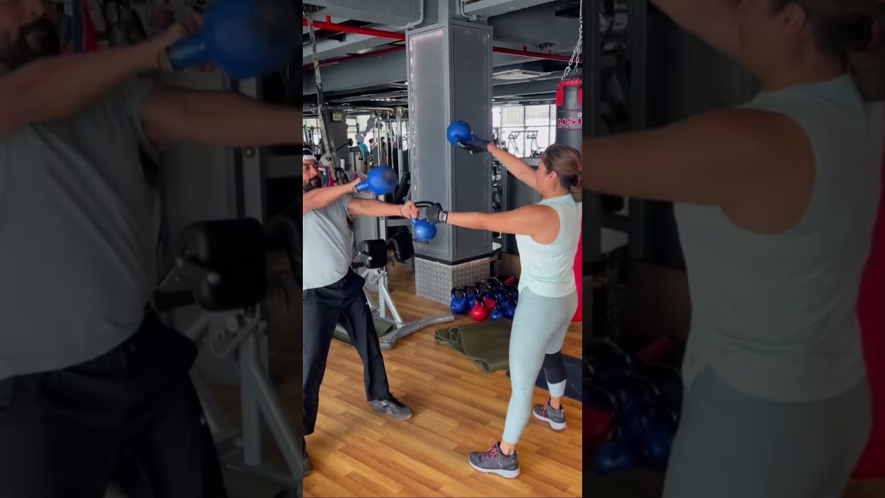 Actor suriya Jyotika Workout