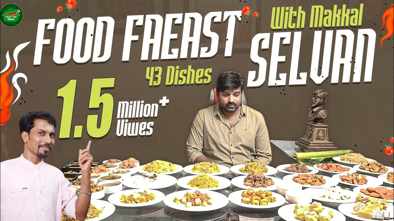 Wow 43 variety of Dishes on the 43rd Birthday of Vijay Sedhupathi 🔥 BIG SURPRISE by Master Chef Mani