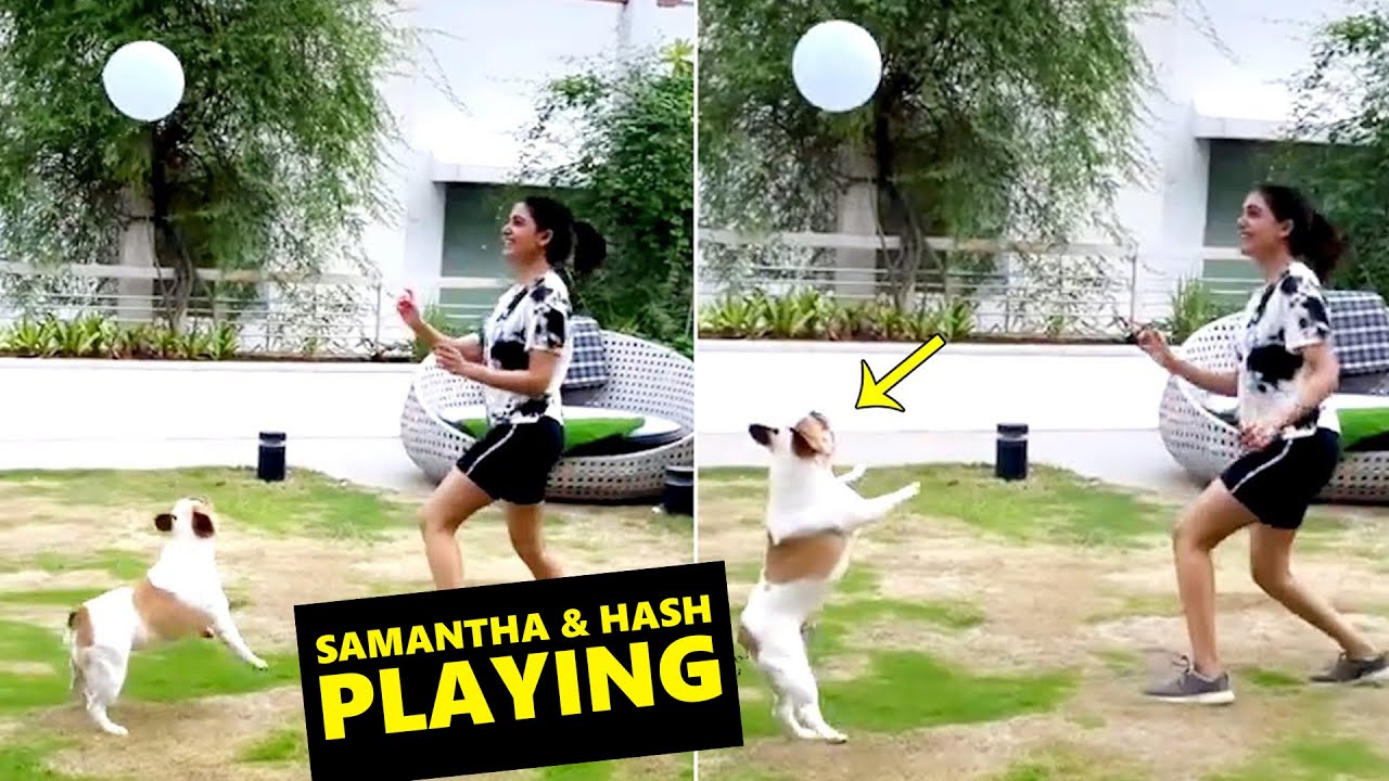 Samantha Playing With Her Pet Dog | Samantha Akkineni Latest Video | TFPC