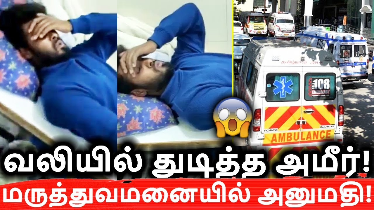 வலியில் துடித்த அமீர்! மருத்துவமனையில் அனுமதி! Amir | BIGGBOSS | Vijay tv