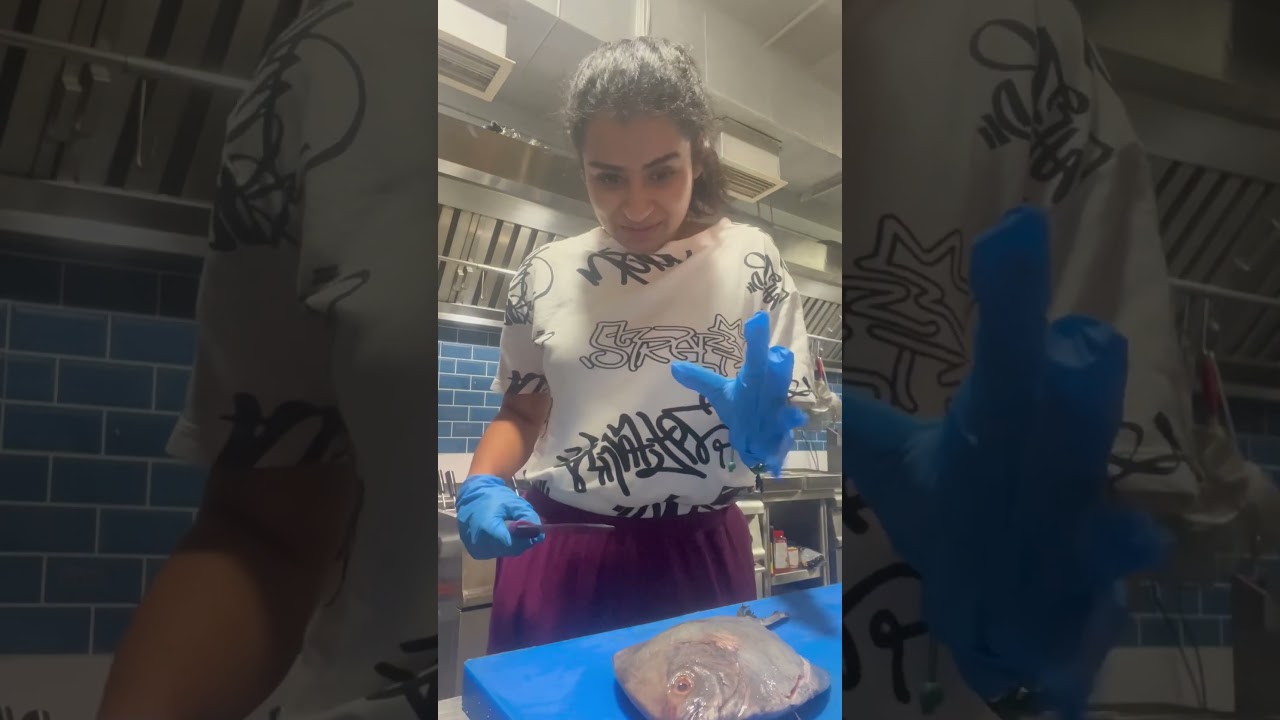 Fish Training♥️🫠 #cookuwithcomali #sivaangi #shorts