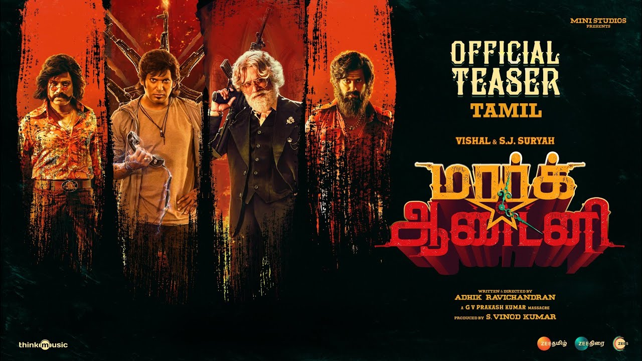 Mark Antony (Tamil) Official Teaser |Vishal |SJ Suryah|GV Prakash|Adhik Ravichandran | S.Vinod Kumar