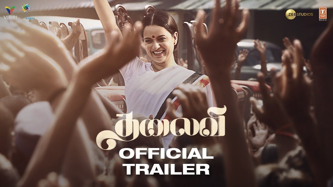 Thalaivii | Official Trailer (Tamil) | Kangana Ranaut | Arvind Swamy | Vijay | 10th September