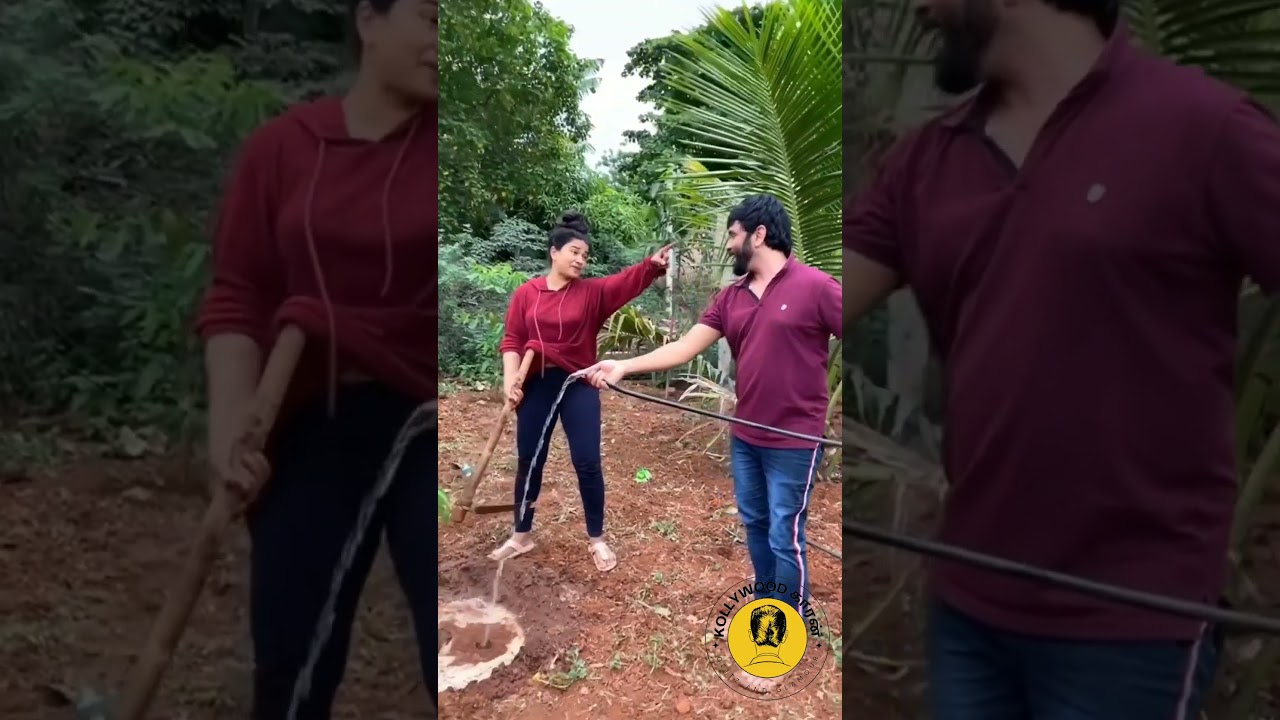 Snekan And Kannika Playing Like Kids at Garden