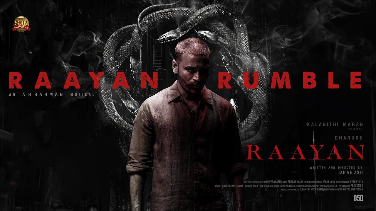 #RAAYAN - Raayan Rumble Lyric Video | Dhanush | Sun Pictures | A.R. Rahman | Arivu