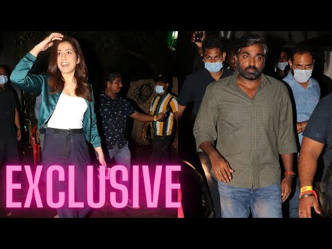 Vijay Setupathi Rasshi Khanna On Shoot Location Andheri Last Night |Bollywood Spicy