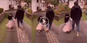 தன் செல்ல மகளின் கையை பிடித்துக்கொண்டு walking சென்ற யுவன்! Viral video 59