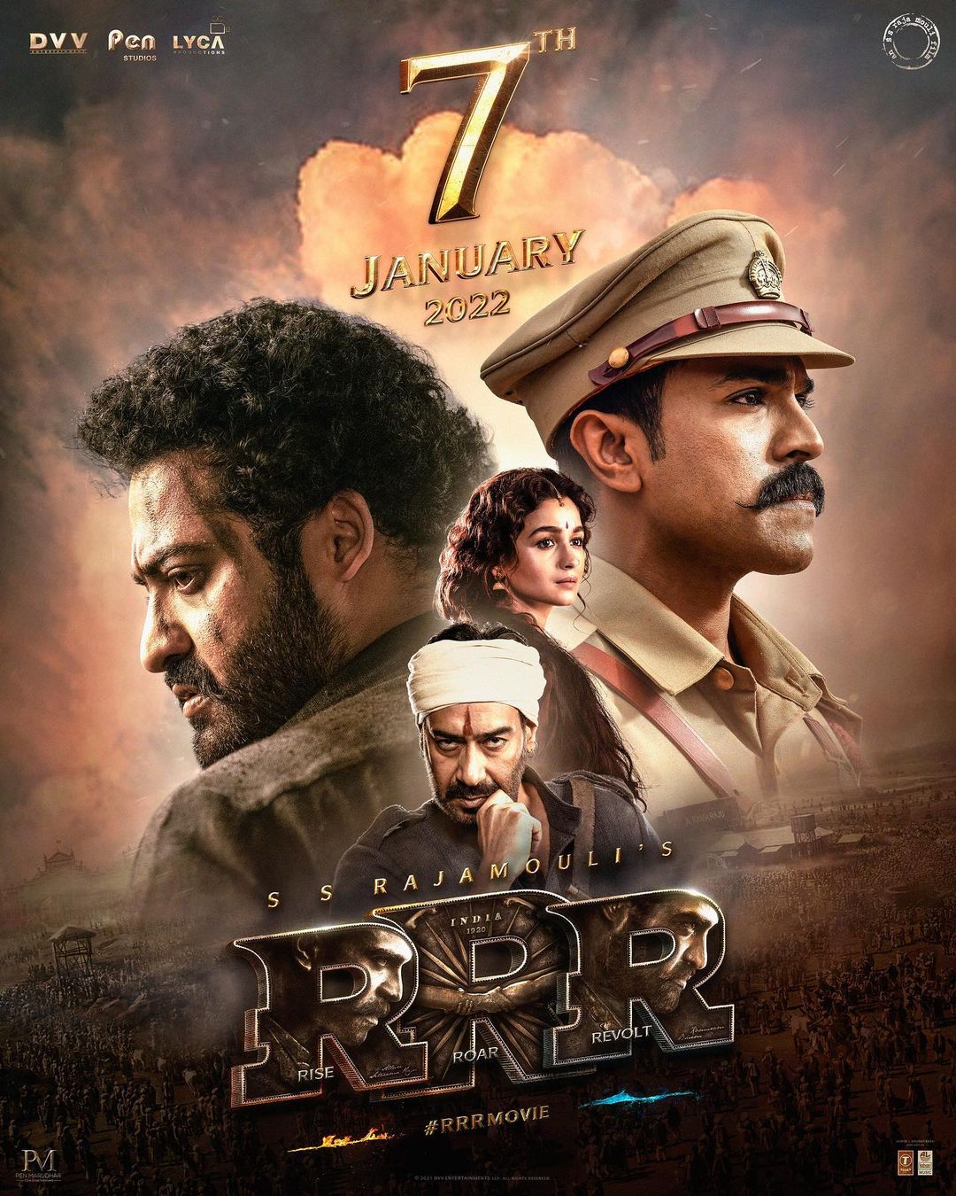 RRR Trailer (Tamil) - NTR, Ram Charan, Ajay Devgn, Alia Bhatt | SS Rajamouli | Jan 7th 2022 2