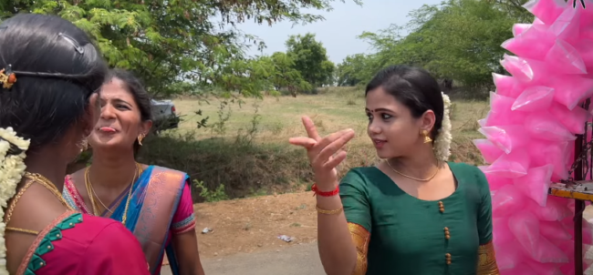 நமக்கு சோறு தான் முக்கியம்..கிராமத்தில் கிடா விருந்து சாப்பிட்ட CWC மணிமேகலை | Manimegalai hussain new vlog video 1