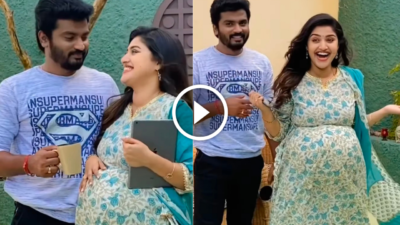 shreya pregnant ஆ இருக்காங்களா..செம்ம cute-பா....Sidhu & shreya romantic வீடியோ  37