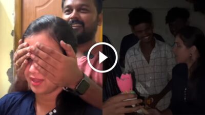 Surprise கேட்டு கெஞ்சிய Manimegalai-க்கு..அதிர்ச்சி Surprise அளித்த Hussain | Hussain manimegalai vlogs 4