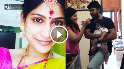 மகள் முன்பே மனைவிக்கு உதட்டில் முத்தமிட்ட ரோபோ ஷங்கர்! வைரலாகும் வீடியோ! Robo Shankar Kisses His Wife Viral Video 7