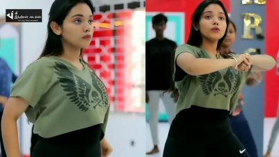 CUTE-ஆக DANCE PRACTICE செய்யும் ஸ்ரீதர் மாஸ்டர் மகள் அக்ஷதா ஸ்ரீதர் 1