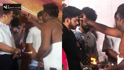 CHIYAN61 படபூஜை..விபூதியை தவிர்த்த விக்ரம்....கேட்டு வாங்கி விபூதி வைத்துக்கொண்ட சாண்டி MASTER 17