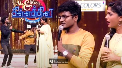 பொது நிகழ்ச்சியில் SUPER SINGER அஜய் கிருஷ்ணா செய்த செயலால் கடுப்பாகிய மனைவி ஜெசி 36