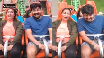 ROLLER COASTER-ல் ஏறி பயந்து அலறிய மைனா நந்தினி... 36