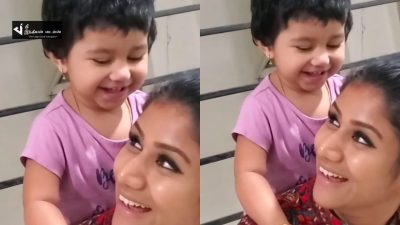 அம்மா ALYA-வுக்கு பாசத்துடன் முத்தம் கொடுத்த குட்டி AILA பாப்பா....CHO SWEET 4