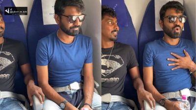 FLIGHT TAKE OFF-ல் பயந்து நடுங்கிய விஜய் டிவி மாகாபா ஆனந்த் 4