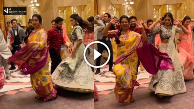 அதிதி சங்கருக்கு போட்டியாக வேகமாக நடனம் ஆடி அசத்திய நடிகை ராதிகா... 40