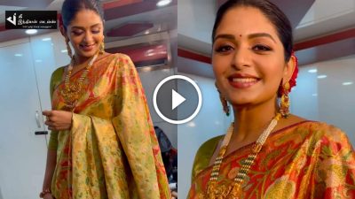 சேலையில் தங்கம் போல மின்னிய நடிகை அதிதி சங்கர்... உறைந்த ரசிகர்கள் 7