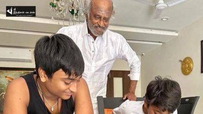 தீபாவளிக்கு பேரன்கள் தயாராவதை CUTE-ஆக எட்டி பார்த்த தலைவர் 10