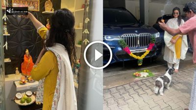 சாமி பக்தில மூழ்கிய நடிகை கீர்த்தி சுரேஷ்... நம்ம வீட்டுல ஆயுத பூஜை கொண்டாடியாச்சு... 40