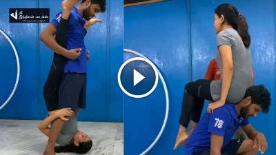 பாவனியை கஷ்டப்பட்டு தூக்கி முதுகில் வைத்து கடுமையாக PRACTICE செய்யும் அமீர் 62