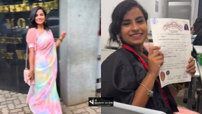 சேலையில் தேவதை போல கல்லூரி வந்து DEGREE வாங்கிய CWC சிவாங்கி 37