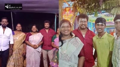 குடும்பத்துடன் குலதெய்வம் கோவிலில் சாமி கும்பிட்ட நடிகை இந்திரஜா ரோபோ சங்கர் குடும்பம் 86