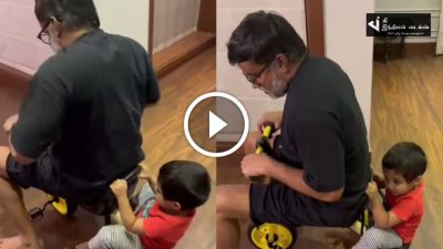 குறும்பா என் உயிரே நீதாண்டா... மகனுடன் சைக்கிள் ஓட்டிய இயக்குனர் செல்வராகவன் 90