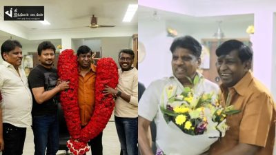 மாமன்னன் வெற்றிக்கு காரணமான வடிவேலுவை வீட்டிற்கே சென்று மரியாதை செய்த படக்குழு புகைப்படங்கள் 33