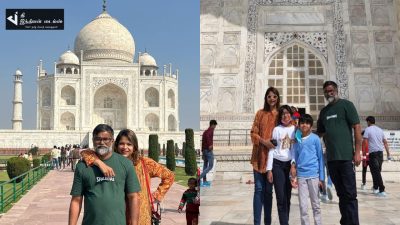 காதல் மனைவி மற்றும் குழந்தைகளுடன் தாஜ்மகால் முன்பு புகைப்படம் எடுத்த செல்வராகவன் 11