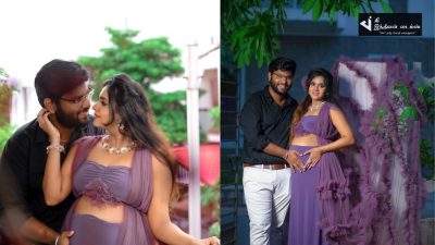 நிறை மாதத்தில் கணவருடன் போட்டோஷூட் எடுத்த தாலாட்டு சீரியல் நடிகை சஹானா 34