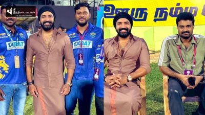 TNPL கிரிக்கெட் போட்டியை நேரில் கண்டு களித்த அருண் விஜயின் புகைப்படங்கள் 17