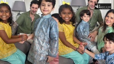 அண்ணன்களுக்கு ராக்கி கட்டி ரக்ஷபந்தனை குடும்பத்துடன் கொண்டாடிய நடிகை சன்னி லியோன் 89