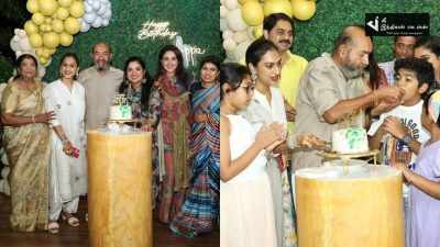 அப்பா விஜயகுமாரின் பிறந்தநாளை கோலாகலமாக கொண்டாடிய மகள்கள் 78