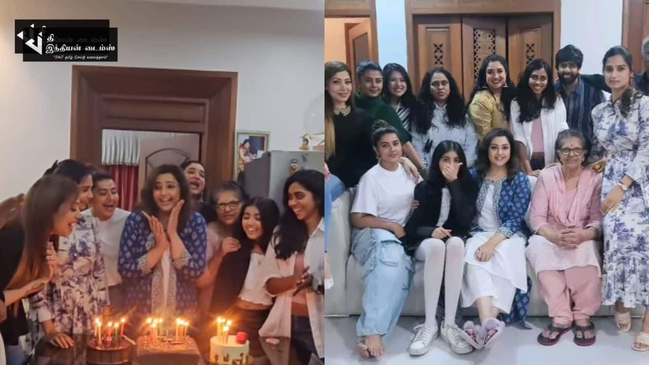 தோழிகள் கலந்துகொண்ட நடிகை மீனாவின் பிறந்தநாள் கொண்டாட்ட புகைப்படங்கள்
