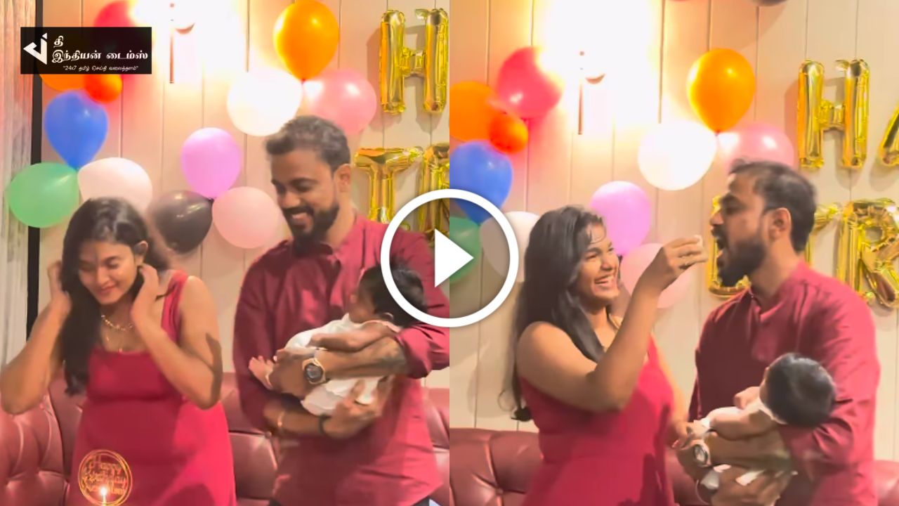 மகளுடன் முதல் முதலாக பிறந்தநாளை கொண்டாடிய யாரடி நீ மோகினி சீரியல் நாயகி நட்சத்திரா