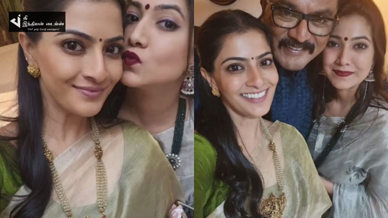 தங்கையுடன் வரலட்சுமி சரத்குமார் எடுத்துக்கொண்ட புகைப்படங்கள்